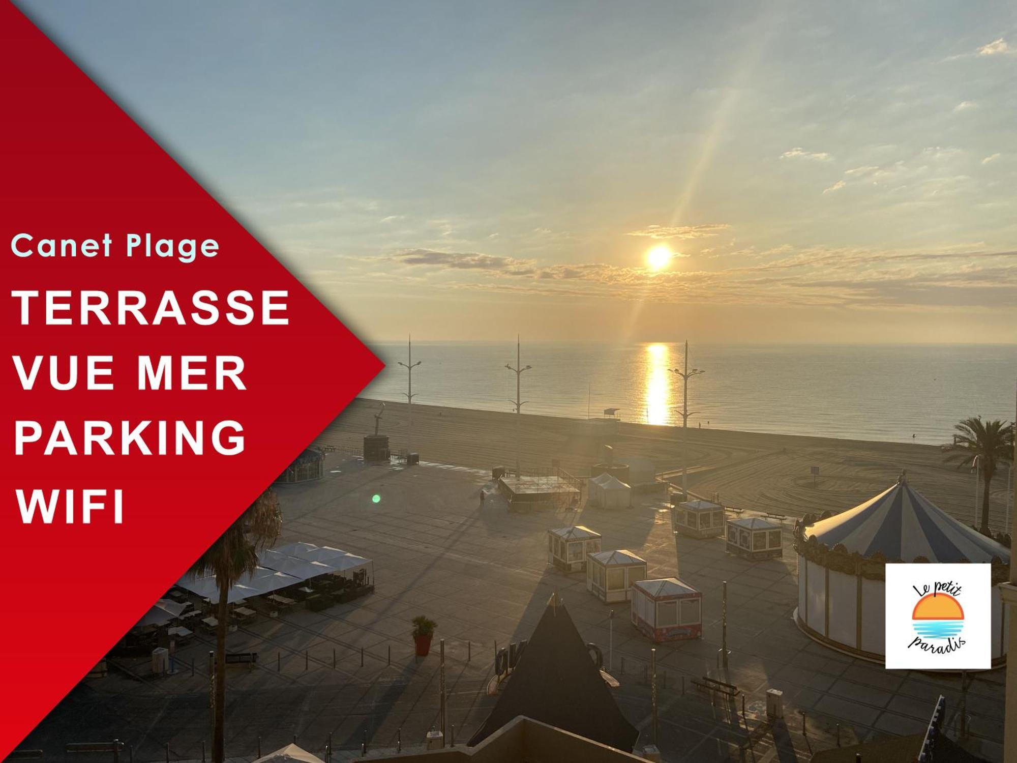 T2 Vue Mer Canet Plage - Le Petit Paradis Eksteriør billede