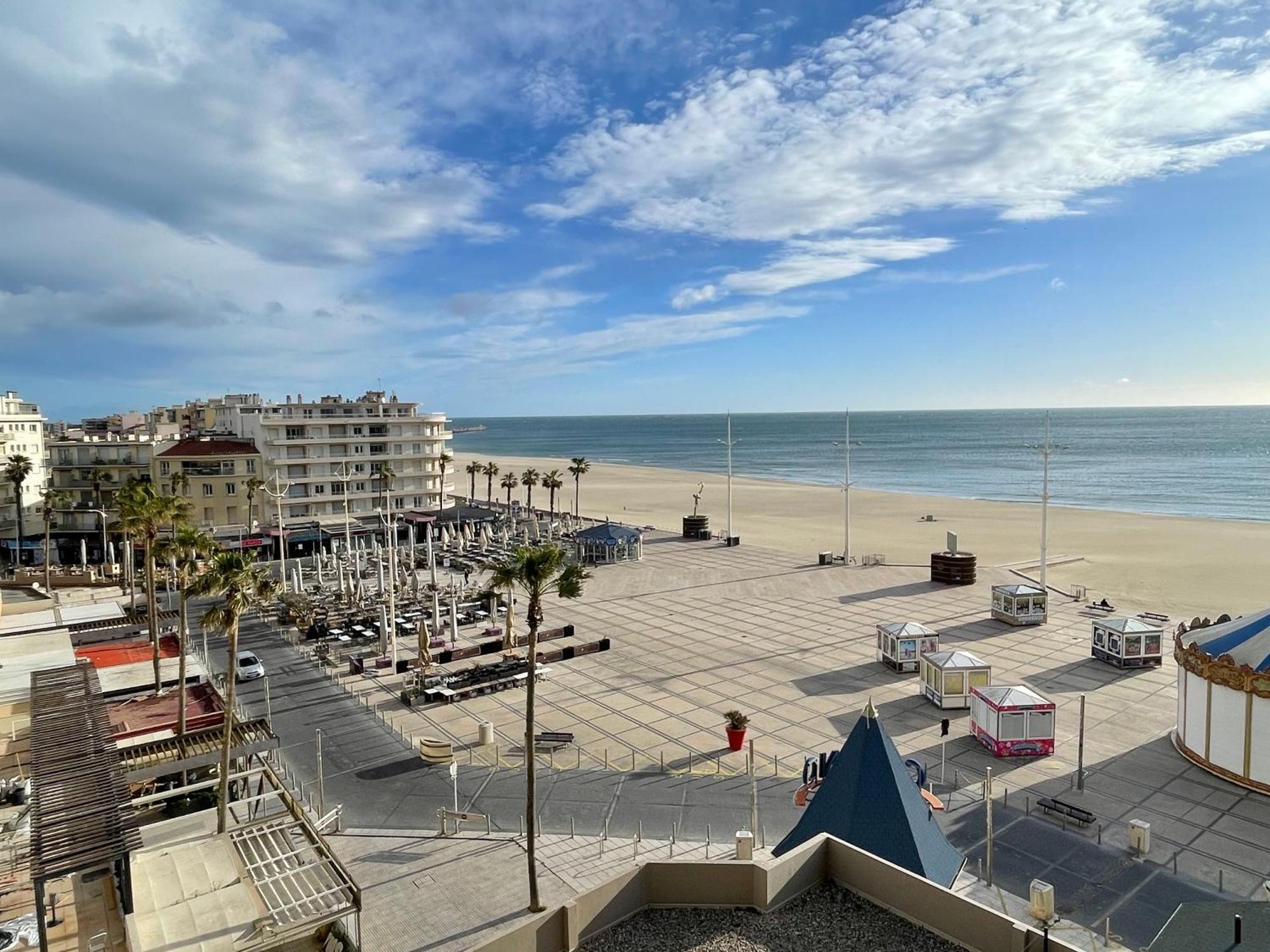 T2 Vue Mer Canet Plage - Le Petit Paradis Eksteriør billede